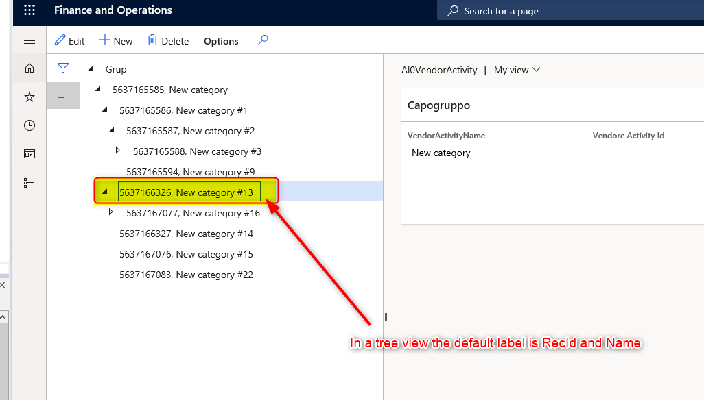 AX – D365FFO – FormTreeControl – Change the display label (Text) on a ...