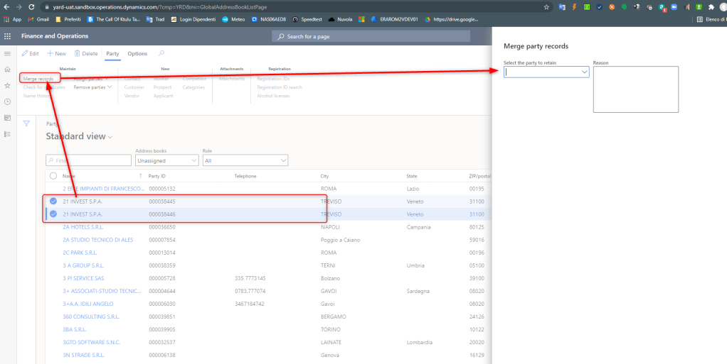 AX D365FO Check for duplicates in Global Address book AX