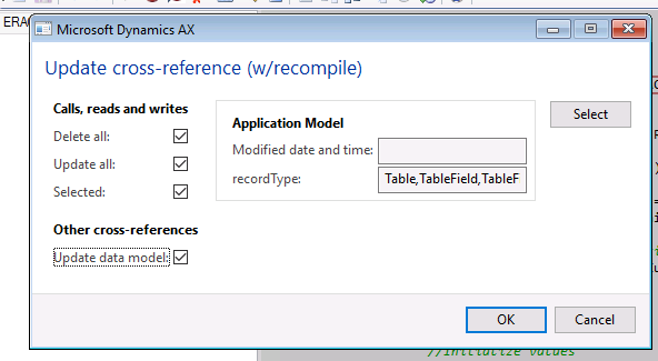 AX – D365FO – Regenerate Cross reference in AX2012 to see the ...