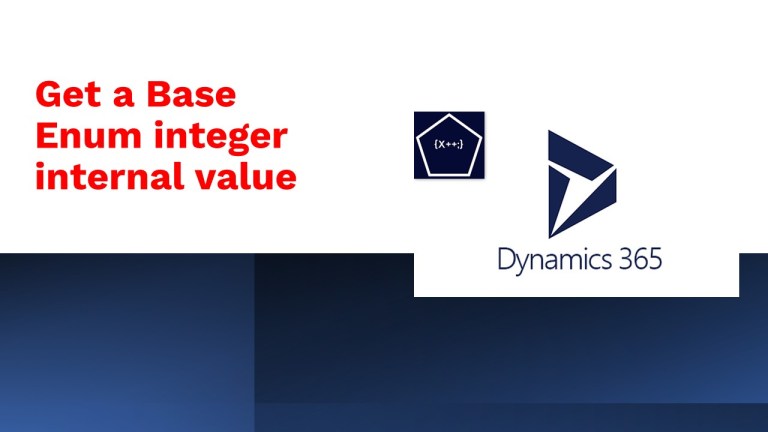 AX / D365FO – How to get a Base enum integer internal value with a SQL ...
