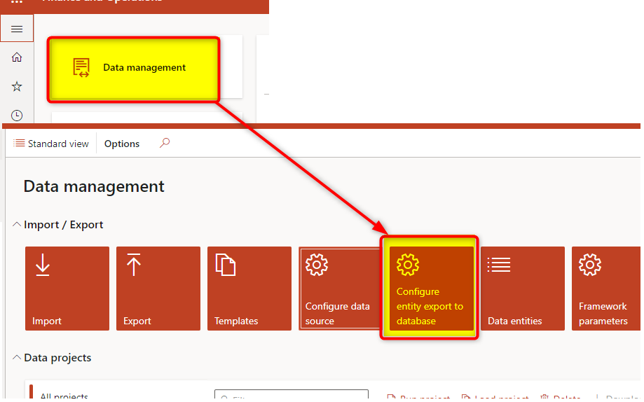 Data Management Workspace AX / D365FO – Publish multiple Data Entitie to BYOD at the same time ...